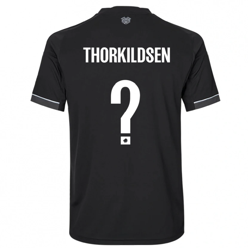 Danxen Damen Elias Thorkildsen #0 Schwarz Weiß Auswärtstrikot Trikot 2025/26 T-Shirt Schweiz