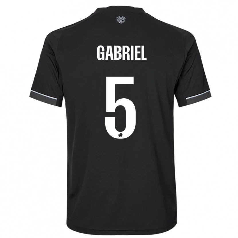Danxen Damen Gabriel Pereira #5 Schwarz Weiß Auswärtstrikot Trikot 2025/26 T-Shirt Schweiz