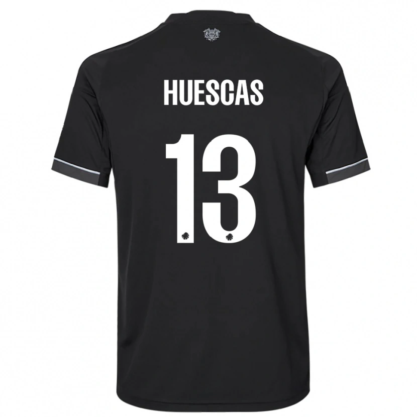 Danxen Damen Rodrigo Huescas #13 Schwarz Weiß Auswärtstrikot Trikot 2025/26 T-Shirt Schweiz