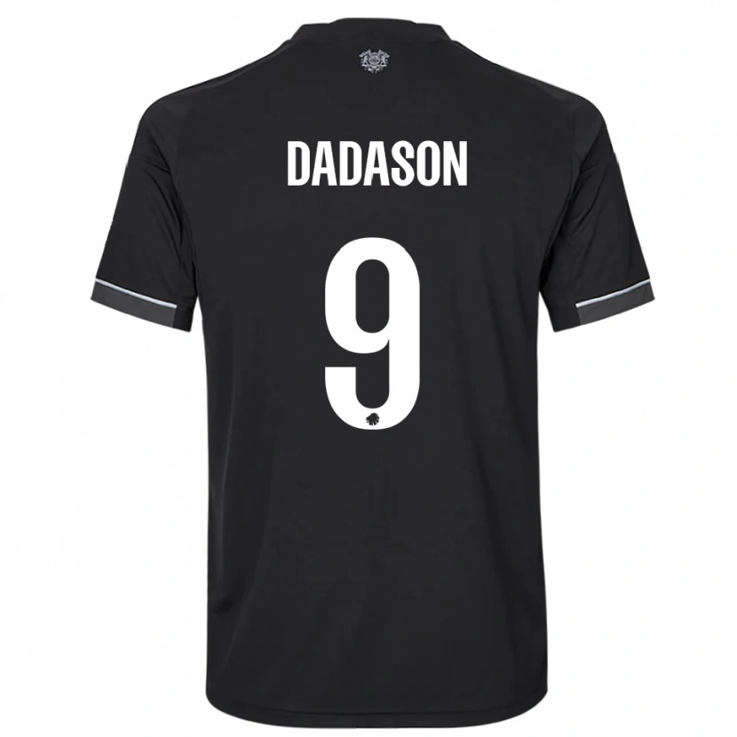 Danxen Damen Viktor Dadason #9 Schwarz Weiß Auswärtstrikot Trikot 2025/26 T-Shirt Schweiz