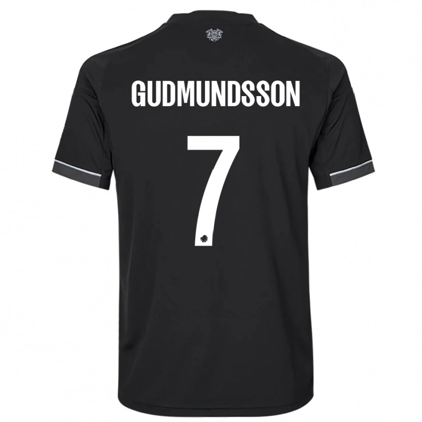 Danxen Damen Galdur Gudmundsson #7 Schwarz Weiß Auswärtstrikot Trikot 2025/26 T-Shirt Schweiz
