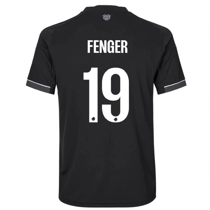 Danxen Damen Oskar Fenger #19 Schwarz Weiß Auswärtstrikot Trikot 2025/26 T-Shirt Schweiz
