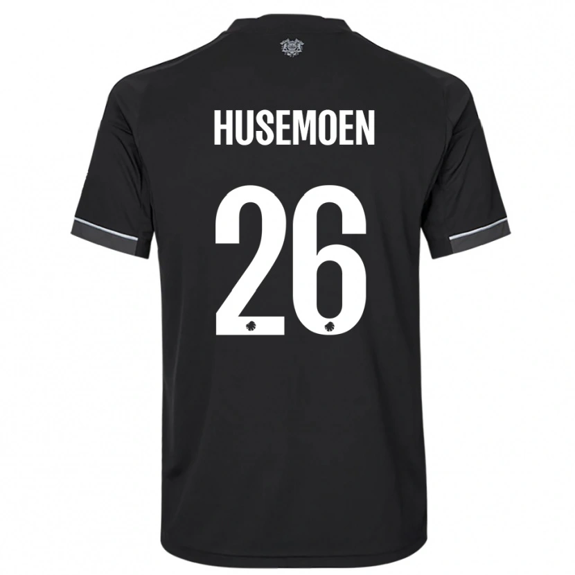 Danxen Damen Astrid Husemoen #26 Schwarz Weiß Auswärtstrikot Trikot 2025/26 T-Shirt Schweiz