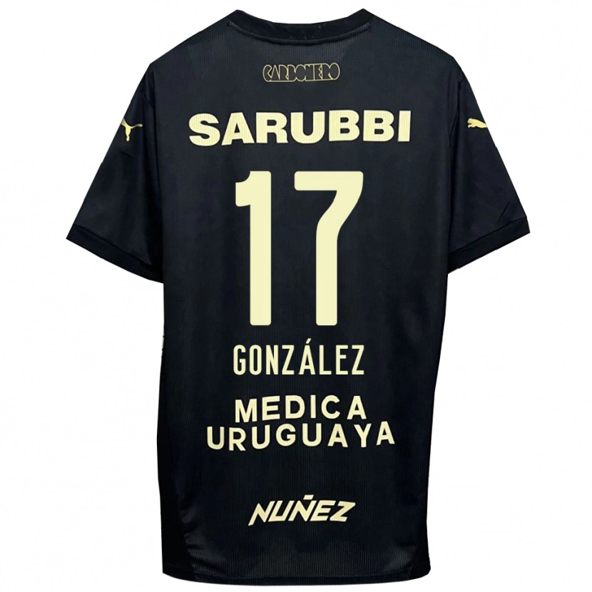 Danxen Damen Luciano González #17 Schwarz Gold Auswärtstrikot Trikot 2025/26 T-Shirt Schweiz
