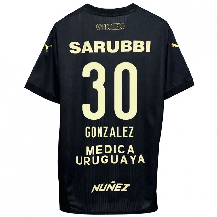 Danxen Damen Ángel González #30 Schwarz Gold Auswärtstrikot Trikot 2025/26 T-Shirt Schweiz
