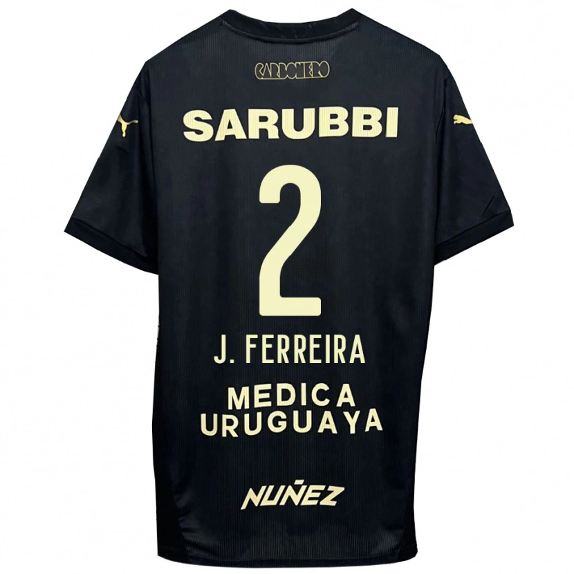 Danxen Damen Joaquín Ferreira #2 Schwarz Gold Auswärtstrikot Trikot 2025/26 T-Shirt Schweiz