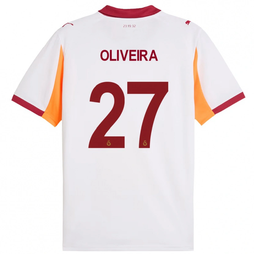 Danxen Damen Sergio Oliveira #27 Weiß Rot Auswärtstrikot Trikot 2025/26 T-Shirt Schweiz