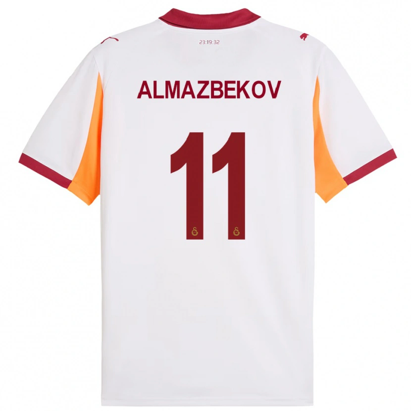 Danxen Damen Beknaz Almazbekov #11 Weiß Rot Auswärtstrikot Trikot 2025/26 T-Shirt Schweiz