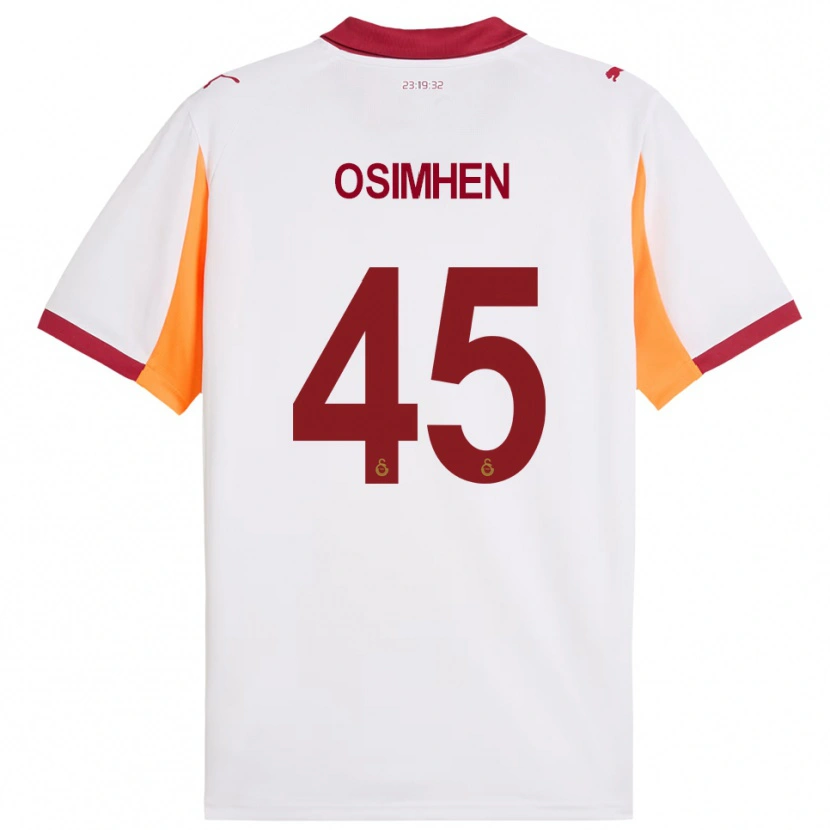 Danxen Damen Victor Osimhen #45 Weiß Rot Auswärtstrikot Trikot 2025/26 T-Shirt Schweiz