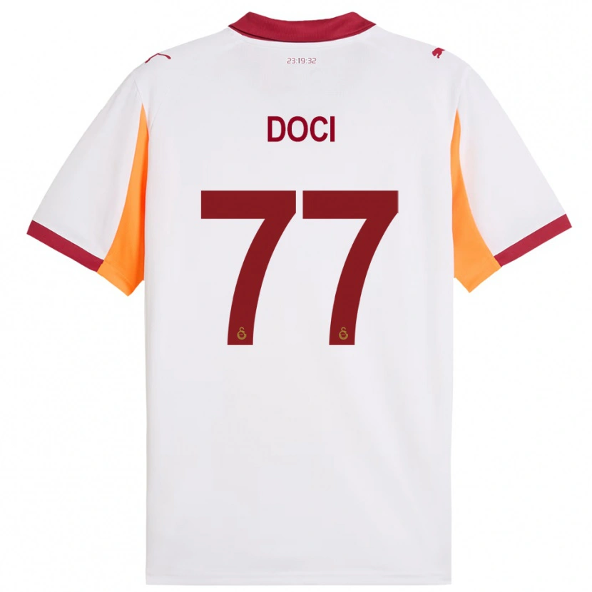 Danxen Damen Megi Doci #77 Weiß Rot Auswärtstrikot Trikot 2025/26 T-Shirt Schweiz