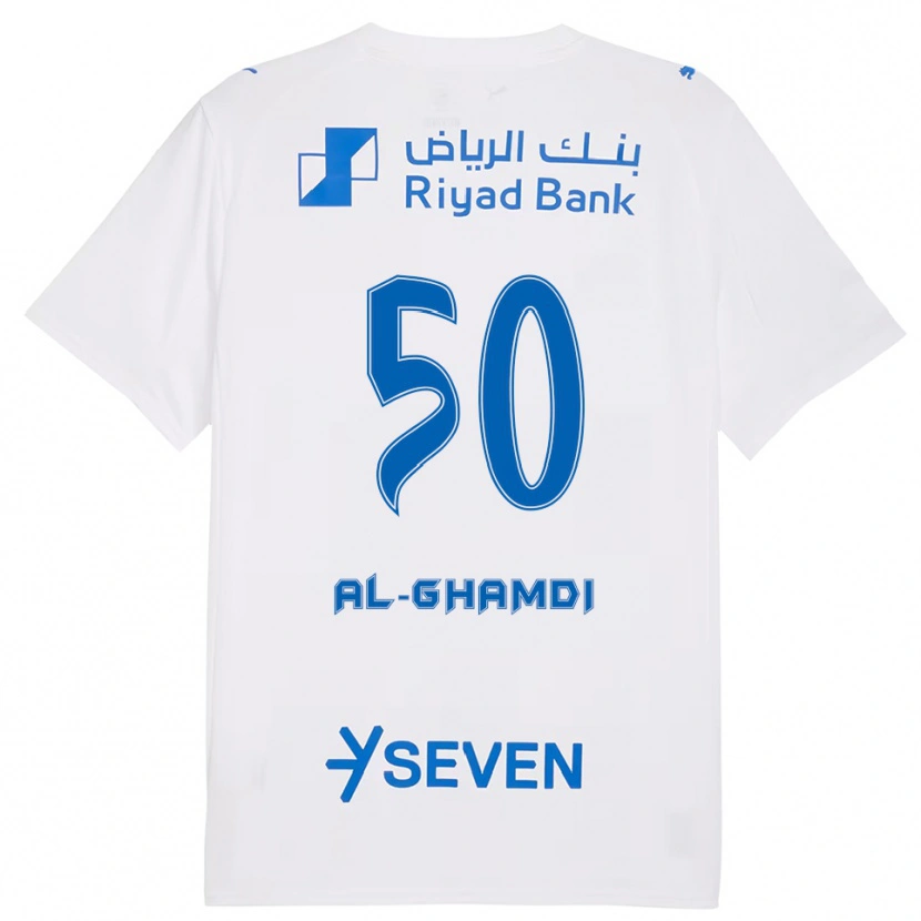 Danxen Damen Abdulelah Al-Ghamdi #50 Weiß Blau Auswärtstrikot Trikot 2025/26 T-Shirt Schweiz
