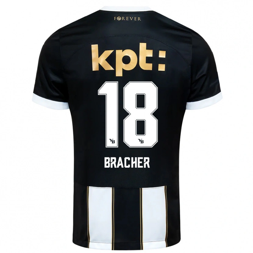 Danxen Damen Jasha Bracher #18 Schwarz Weiß Auswärtstrikot Trikot 2025/26 T-Shirt Schweiz