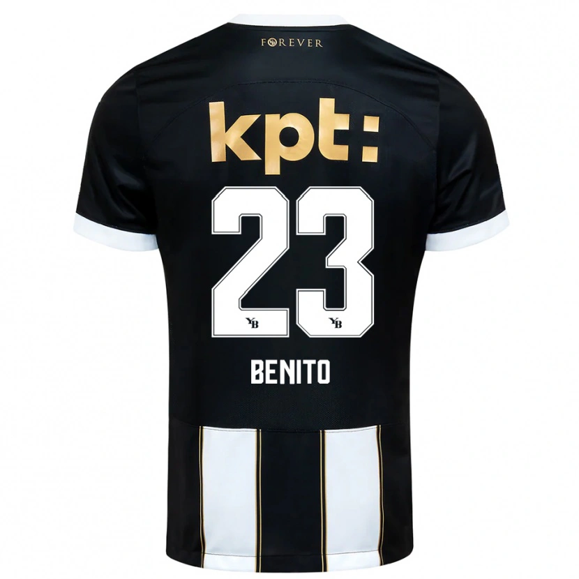 Danxen Damen Loris Benito #23 Schwarz Weiß Auswärtstrikot Trikot 2025/26 T-Shirt Schweiz