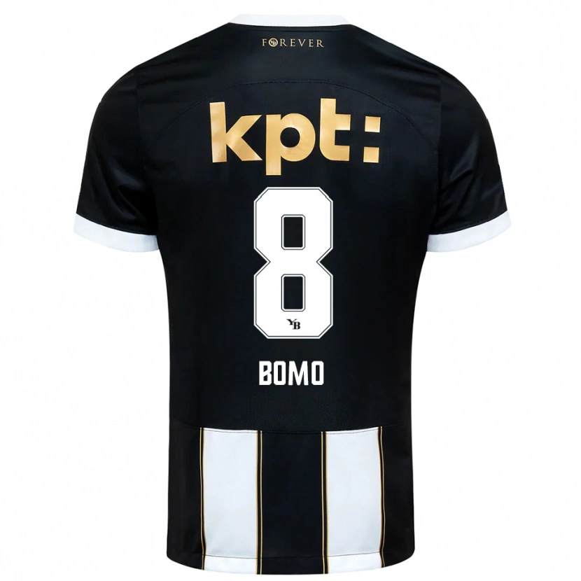 Danxen Damen Jacques Bomo #8 Schwarz Weiß Auswärtstrikot Trikot 2025/26 T-Shirt Schweiz