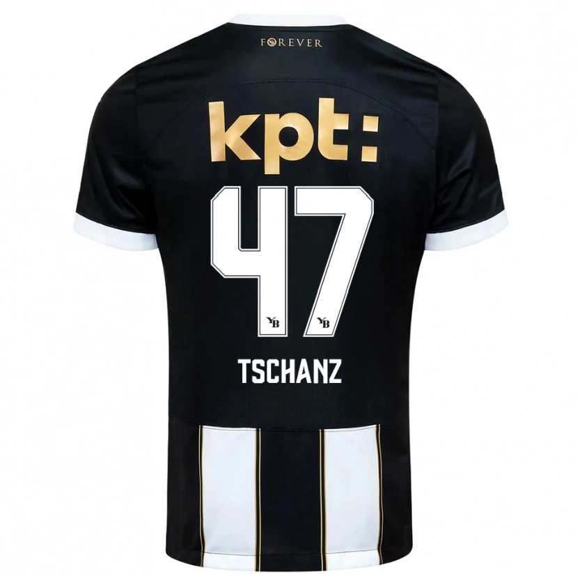 Danxen Damen Noë Tschanz #47 Schwarz Weiß Auswärtstrikot Trikot 2025/26 T-Shirt Schweiz