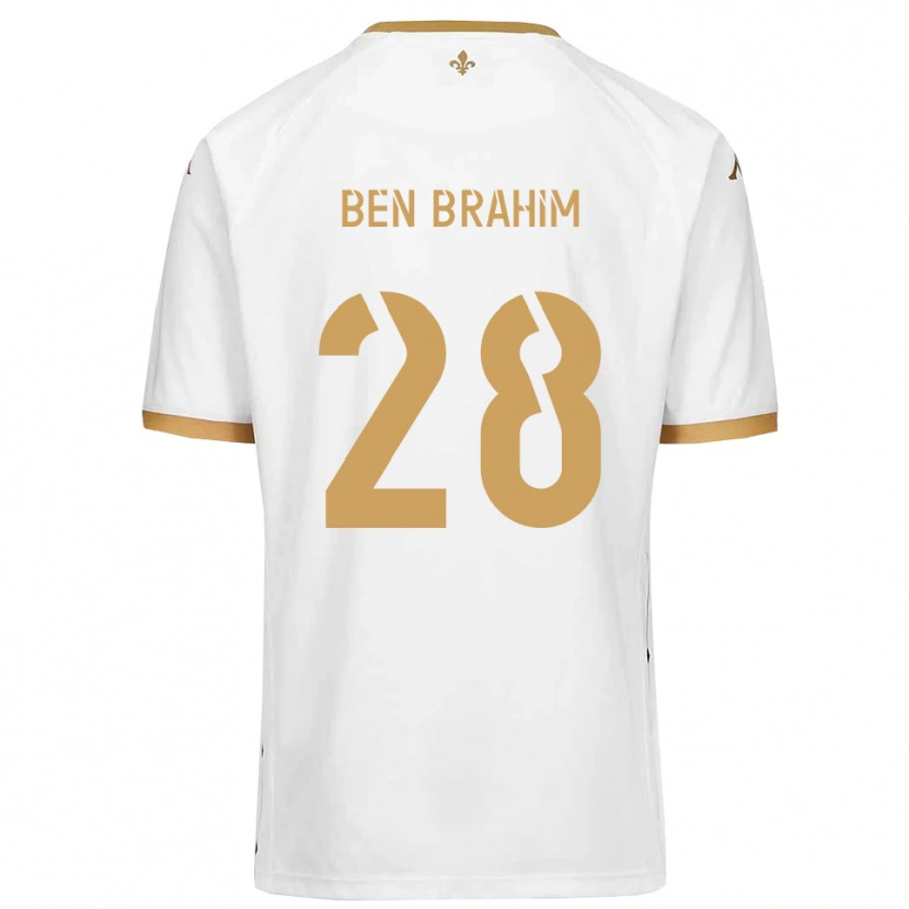 Danxen Damen Samir Ben Brahim #28 Weiß Gold Auswärtstrikot Trikot 2025/26 T-Shirt Schweiz