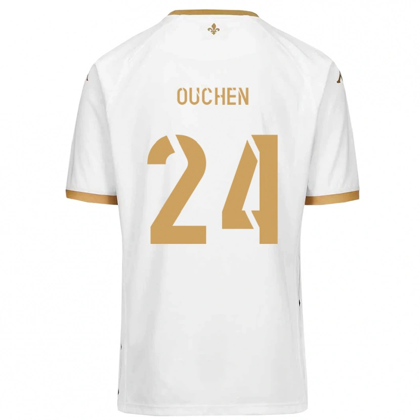 Danxen Damen Ali Ouchen #24 Weiß Gold Auswärtstrikot Trikot 2025/26 T-Shirt Schweiz