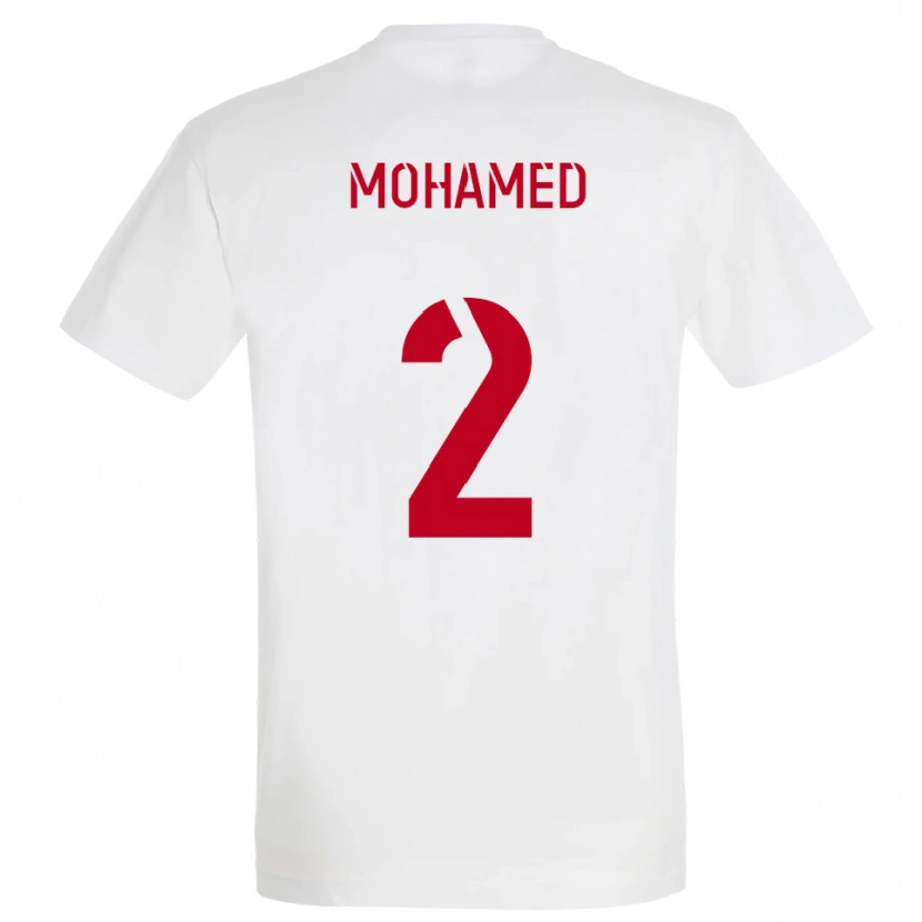 Danxen Damen Yanis Mohamed #2 Weiß Rot Gelb Auswärtstrikot Trikot 2025/26 T-Shirt Schweiz