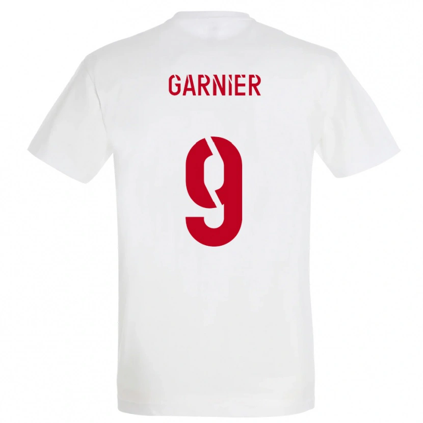 Danxen Damen Thomas Garnier #9 Weiß Rot Gelb Auswärtstrikot Trikot 2025/26 T-Shirt Schweiz