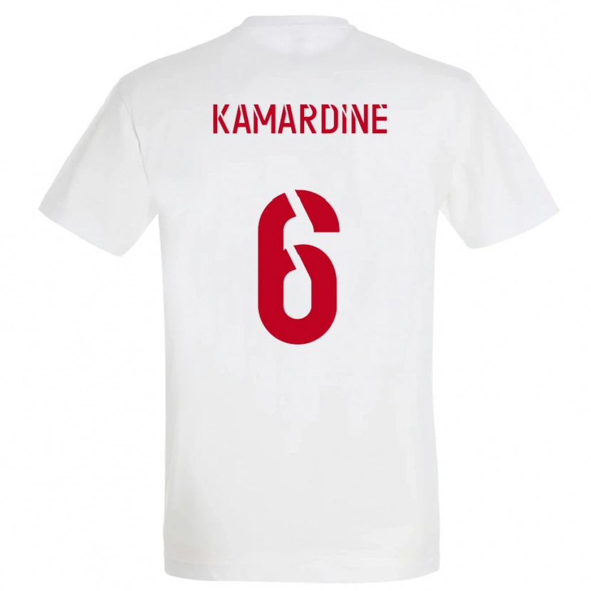 Danxen Damen Mohamed Kamardine #6 Weiß Rot Gelb Auswärtstrikot Trikot 2025/26 T-Shirt Schweiz