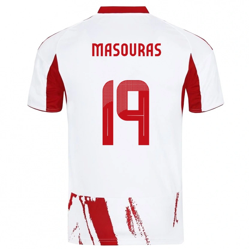 Danxen Damen Georgios Masouras #19 Weiß Rot Auswärtstrikot Trikot 2025/26 T-Shirt Schweiz