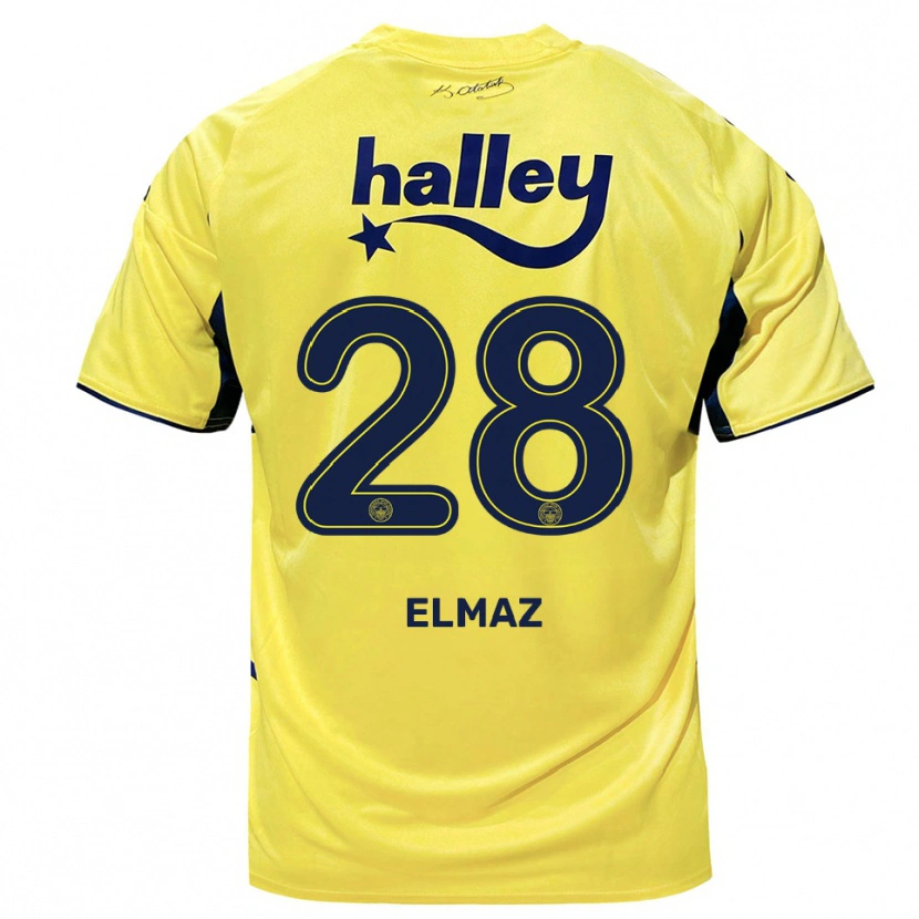 Danxen Damen Bartuğ Elmaz #28 Gelb Marineblau Auswärtstrikot Trikot 2025/26 T-Shirt Schweiz