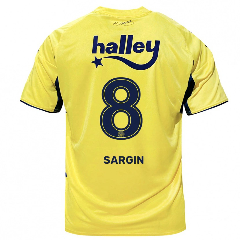 Danxen Damen Samet Sargın #8 Gelb Marineblau Auswärtstrikot Trikot 2025/26 T-Shirt Schweiz