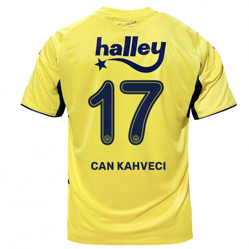 Danxen Damen İrfan Can Kahveci #17 Gelb Marineblau Auswärtstrikot Trikot 2025/26 T-Shirt Schweiz