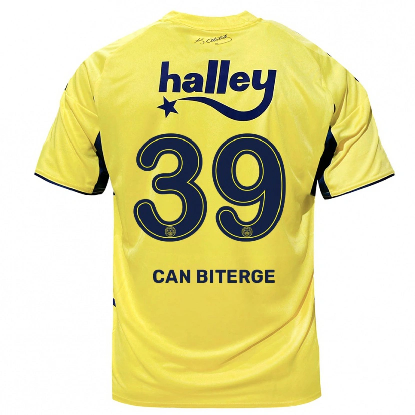 Danxen Damen Engin Can Biterge #39 Gelb Marineblau Auswärtstrikot Trikot 2025/26 T-Shirt Schweiz