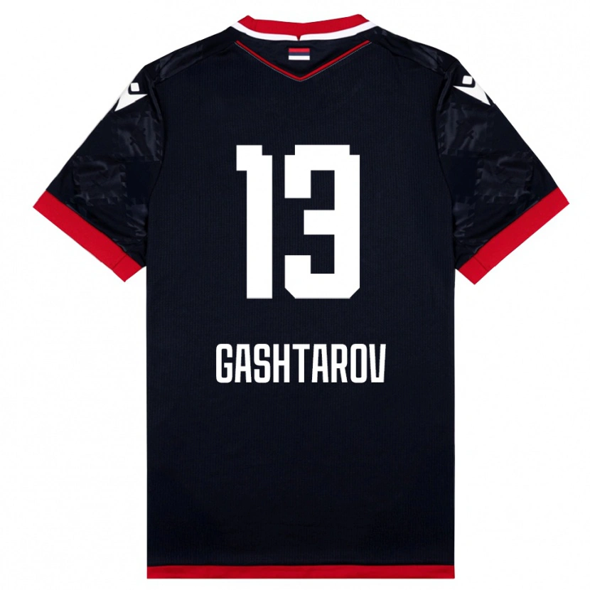 Danxen Damen Matej Gashtarov #13 Schwarz Rot Auswärtstrikot Trikot 2025/26 T-Shirt Schweiz