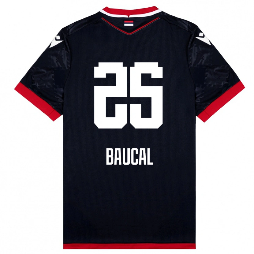 Danxen Damen Strahinja Baucal #25 Schwarz Rot Auswärtstrikot Trikot 2025/26 T-Shirt Schweiz