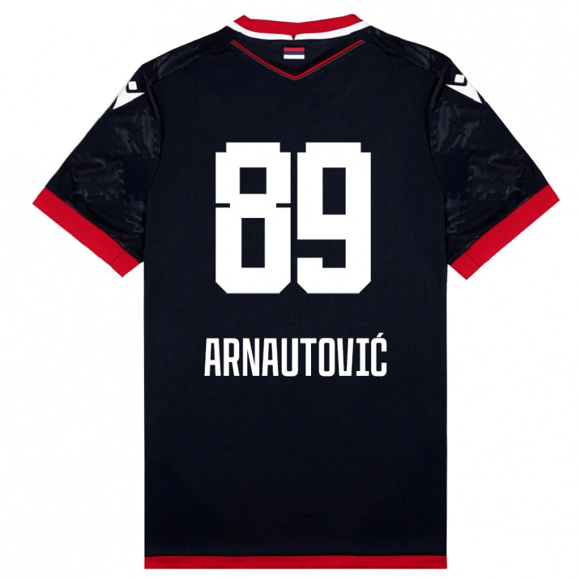 Danxen Damen Marko Arnautovic #89 Schwarz Rot Auswärtstrikot Trikot 2025/26 T-Shirt Schweiz
