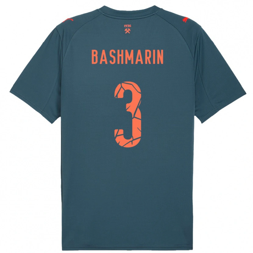 Danxen Damen Oleksandr Bashmarin #3 Marineblau Rot Auswärtstrikot Trikot 2025/26 T-Shirt Schweiz