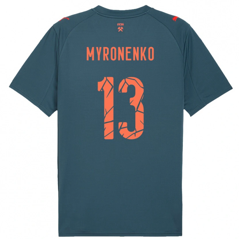 Danxen Damen Viktoriia Myronenko #13 Marineblau Rot Auswärtstrikot Trikot 2025/26 T-Shirt Schweiz