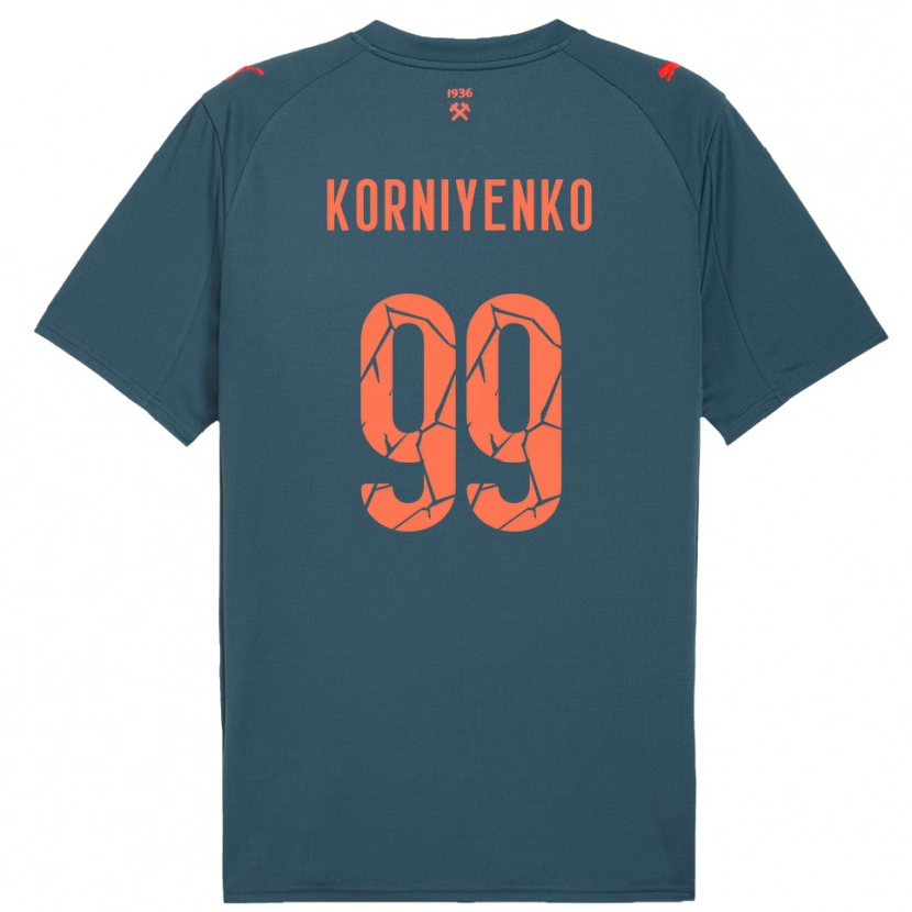 Danxen Damen Viktor Korniyenko #99 Marineblau Rot Auswärtstrikot Trikot 2025/26 T-Shirt Schweiz