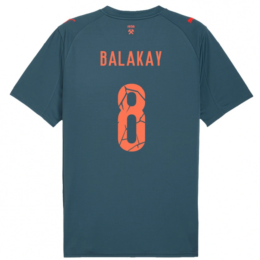 Danxen Damen Oleksandr Balakay #8 Marineblau Rot Auswärtstrikot Trikot 2025/26 T-Shirt Schweiz