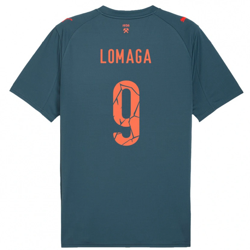 Danxen Damen Oleksandr Lomaga #9 Marineblau Rot Auswärtstrikot Trikot 2025/26 T-Shirt Schweiz
