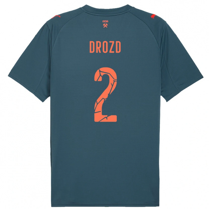 Danxen Damen Anton Drozd #2 Marineblau Rot Auswärtstrikot Trikot 2025/26 T-Shirt Schweiz