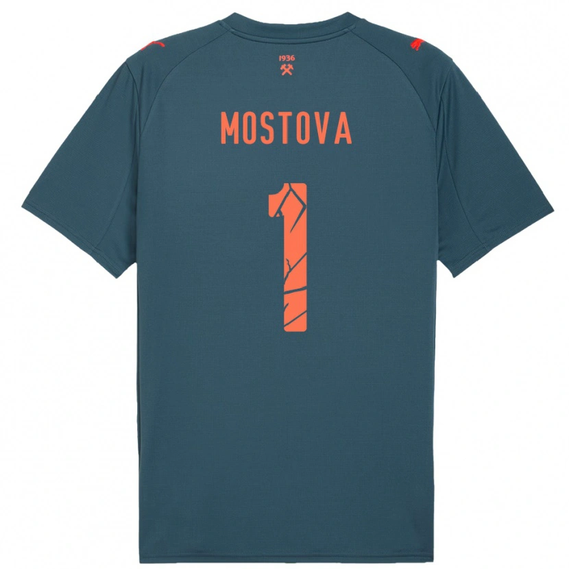 Danxen Damen Inha Mostova #1 Marineblau Rot Auswärtstrikot Trikot 2025/26 T-Shirt Schweiz
