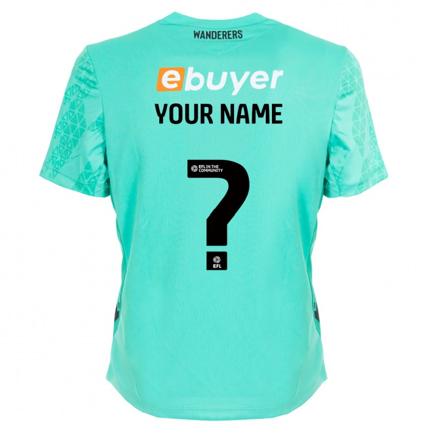 Danxen Kinder Bolton Wanderers Trikot Aqua Schwarz Torwarttrikot 2025/26 Schweiz