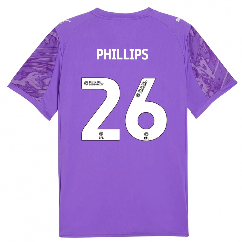 Danxen Kinder Noah Phillips #26 Trikot Dunkelviolett Torwarttrikot 2025/26 Schweiz