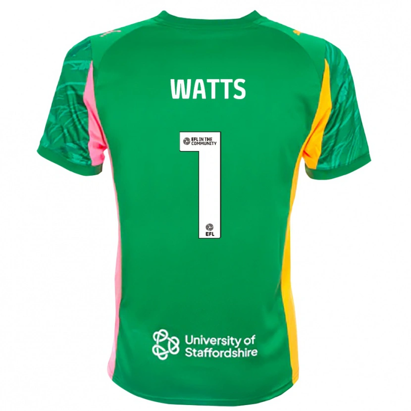 Danxen Kinder Connie Watts #1 Trikot Grün Rosa Orange Torwarttrikot 2025/26 Schweiz