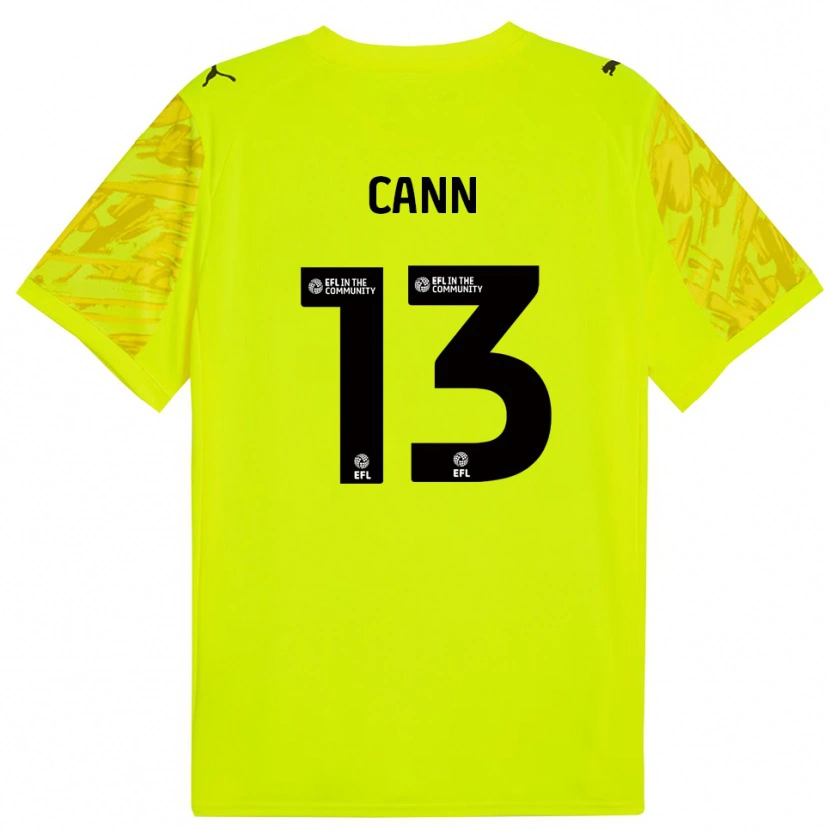 Danxen Kinder Ted Cann #13 Trikot Fluoreszierendes Grün Schwarz Torwarttrikot 2025/26 Schweiz
