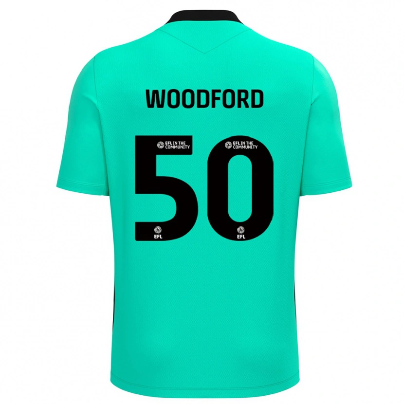 Danxen Kinder Max Woodford #50 Trikot Türkis Torwarttrikot 2025/26 Schweiz