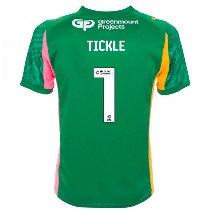 Danxen Kinder Sam Tickle #1 Trikot Grün Rosa Orange Torwarttrikot 2025/26 Schweiz