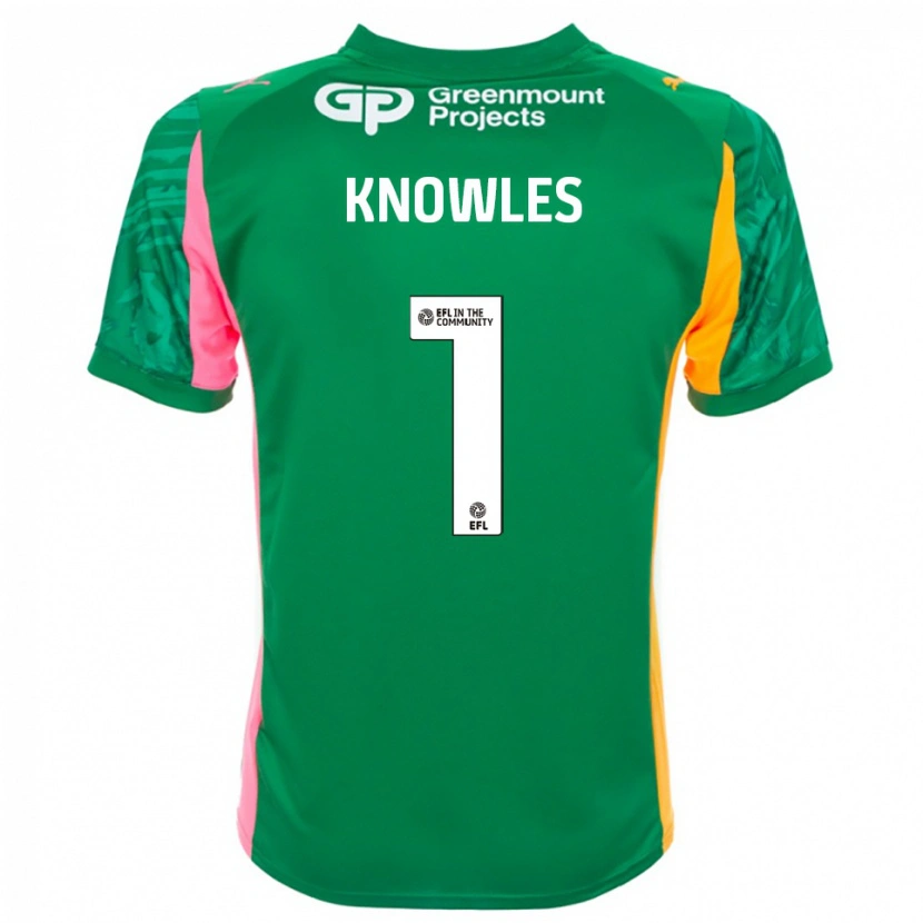 Danxen Kinder Amelia Knowles #1 Trikot Grün Rosa Orange Torwarttrikot 2025/26 Schweiz