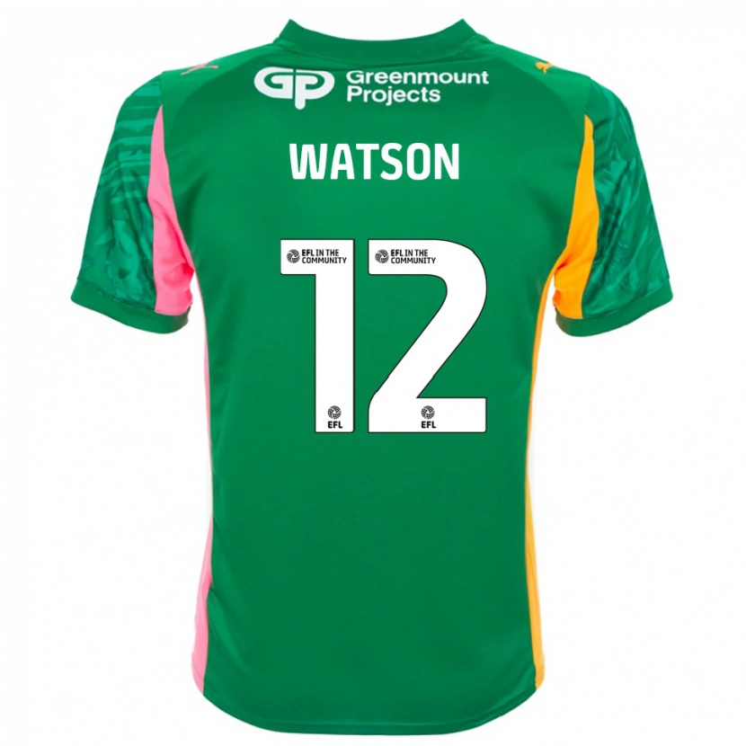Danxen Kinder Tom Watson #12 Trikot Grün Rosa Orange Torwarttrikot 2025/26 Schweiz