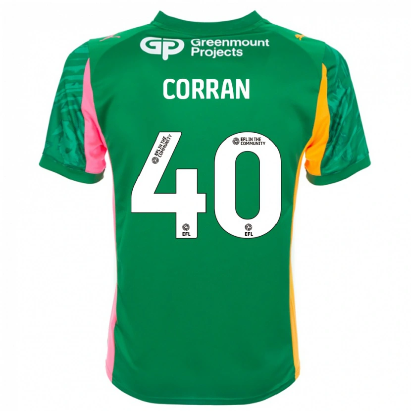 Danxen Kinder Matthew Corran #40 Trikot Grün Rosa Orange Torwarttrikot 2025/26 Schweiz