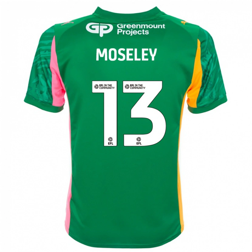 Danxen Kinder Faye Moseley #13 Trikot Grün Rosa Orange Torwarttrikot 2025/26 Schweiz