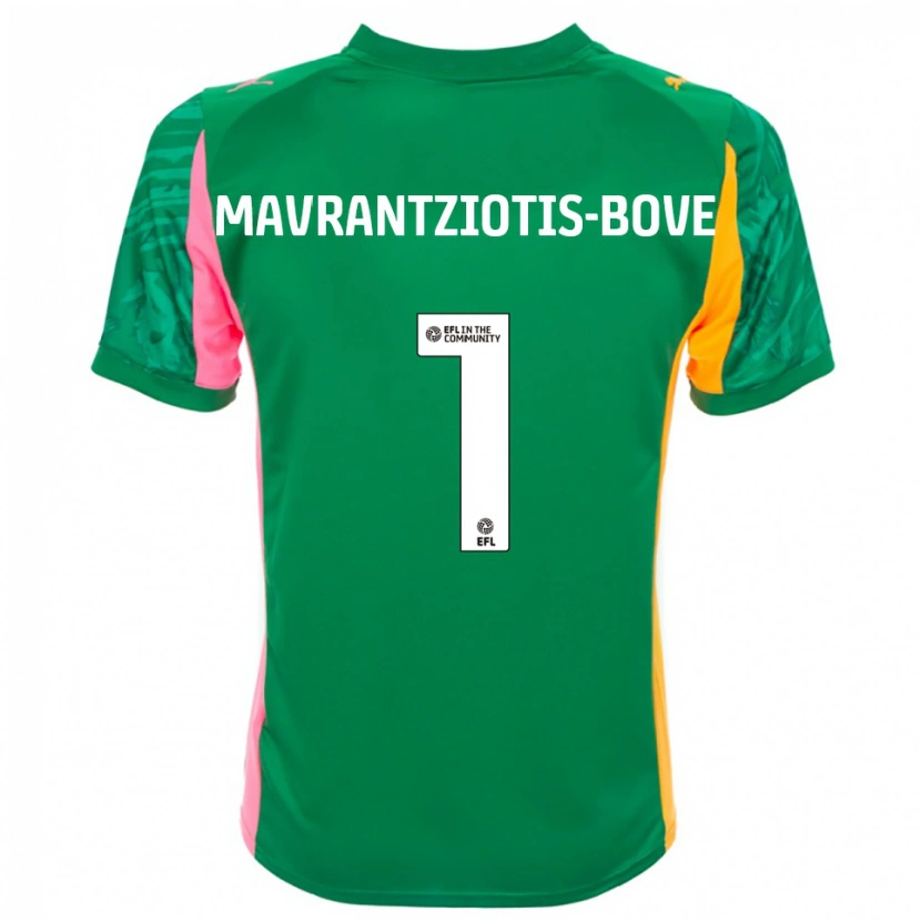 Danxen Kinder Kane Mavrantziotis-Bove #1 Trikot Grün Rosa Weiß Torwarttrikot 2025/26 Schweiz